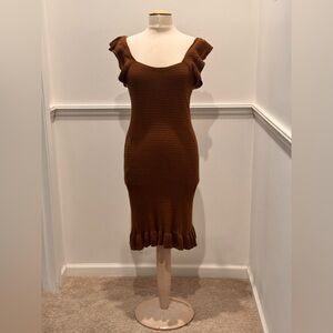 House of Harlow 1960 Camel Knit Top